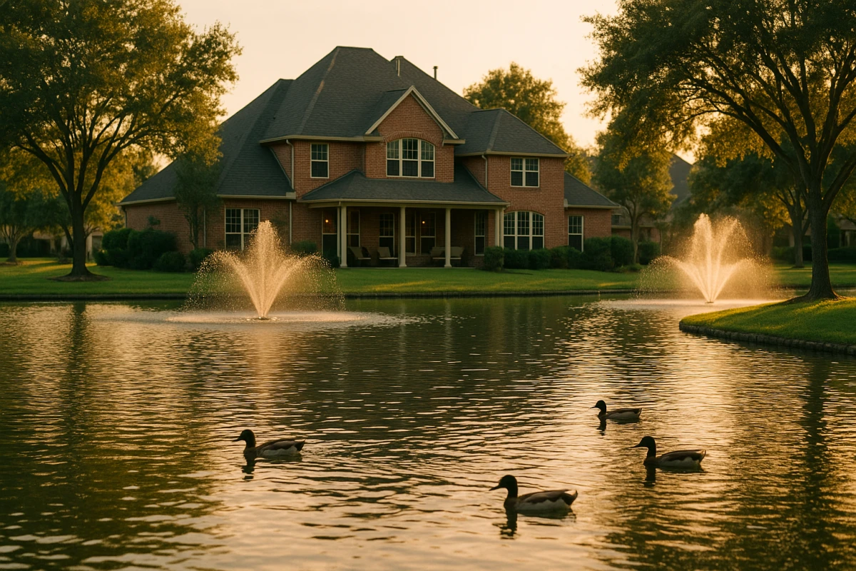 A home in the Grand Lakes area of Katy, TX